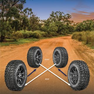 Don't forget to rotate your tyres. See 4WD and SUV/car examples.